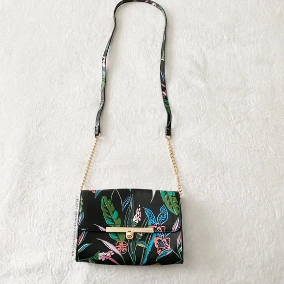 Floral Print Chain Strap Purse - Picture 2 of 11